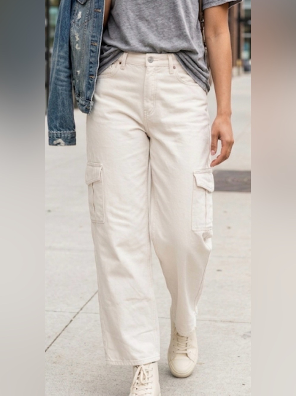 Old‎ Navy Men's Off-White Cargo Pants